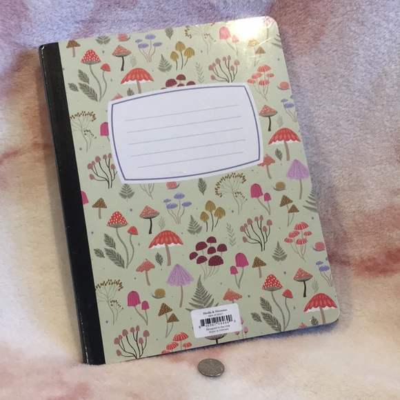 Mushroom Floral Writers Composition Books Set of Two NWT by OCS Designs 160 line - Picture 9 of 16